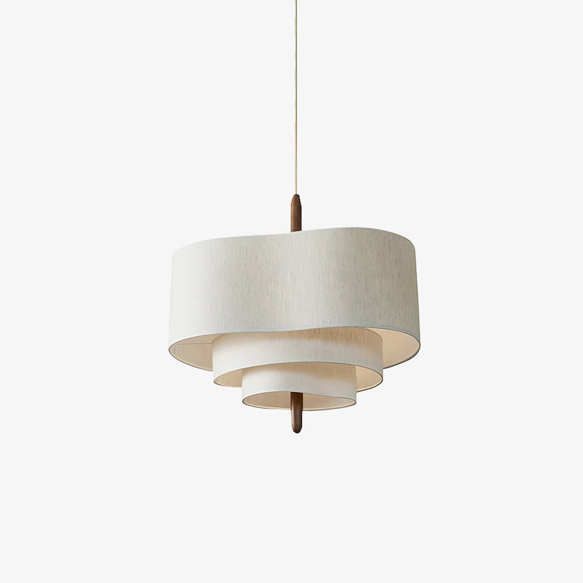 Eldorora Elegance Wave Ladder Wood Fabric Pendant Lamp - Letslighting