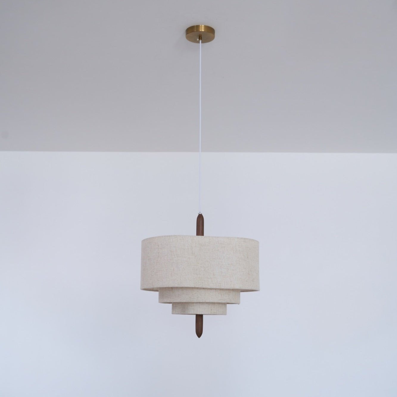 Eldorora Elegance Wave Ladder Wood Fabric Pendant Lamp - Letslighting