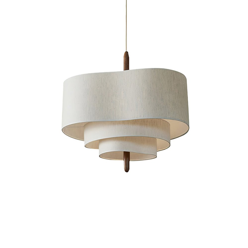 Eldorora Elegance Wave Ladder Wood Fabric Pendant Lamp - Letslighting