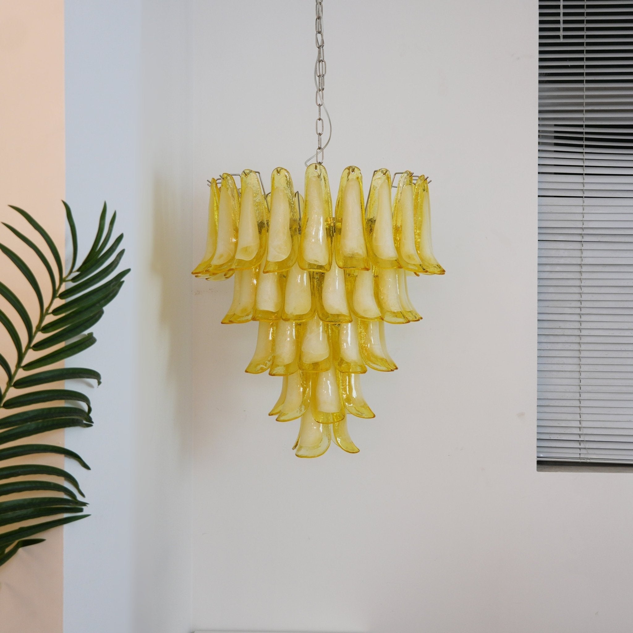 Aurora Chandelier Murano Glass Petal Wave - Letslighting
