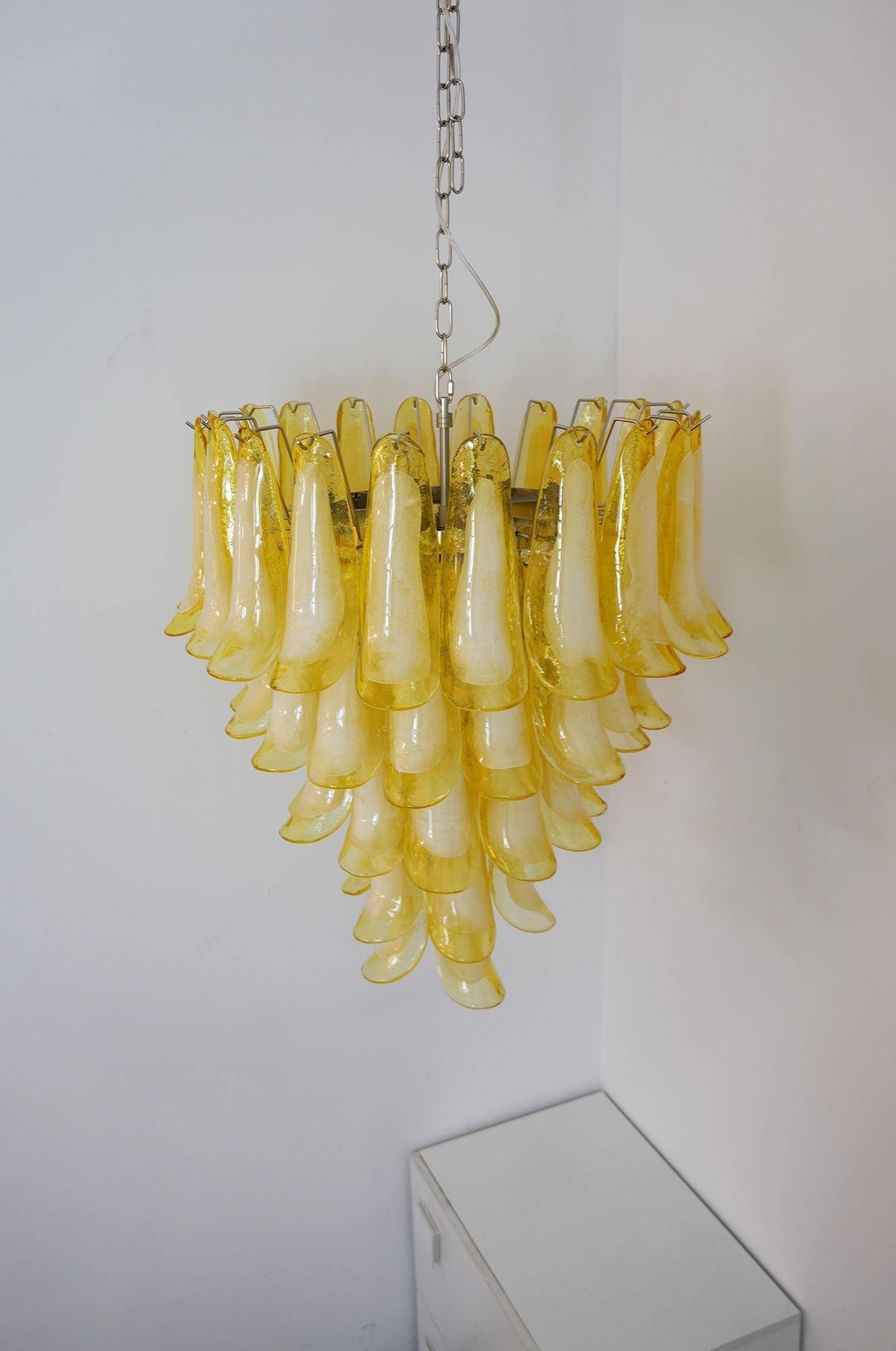 Aurora Chandelier Murano Glass Petal Wave - Letslighting