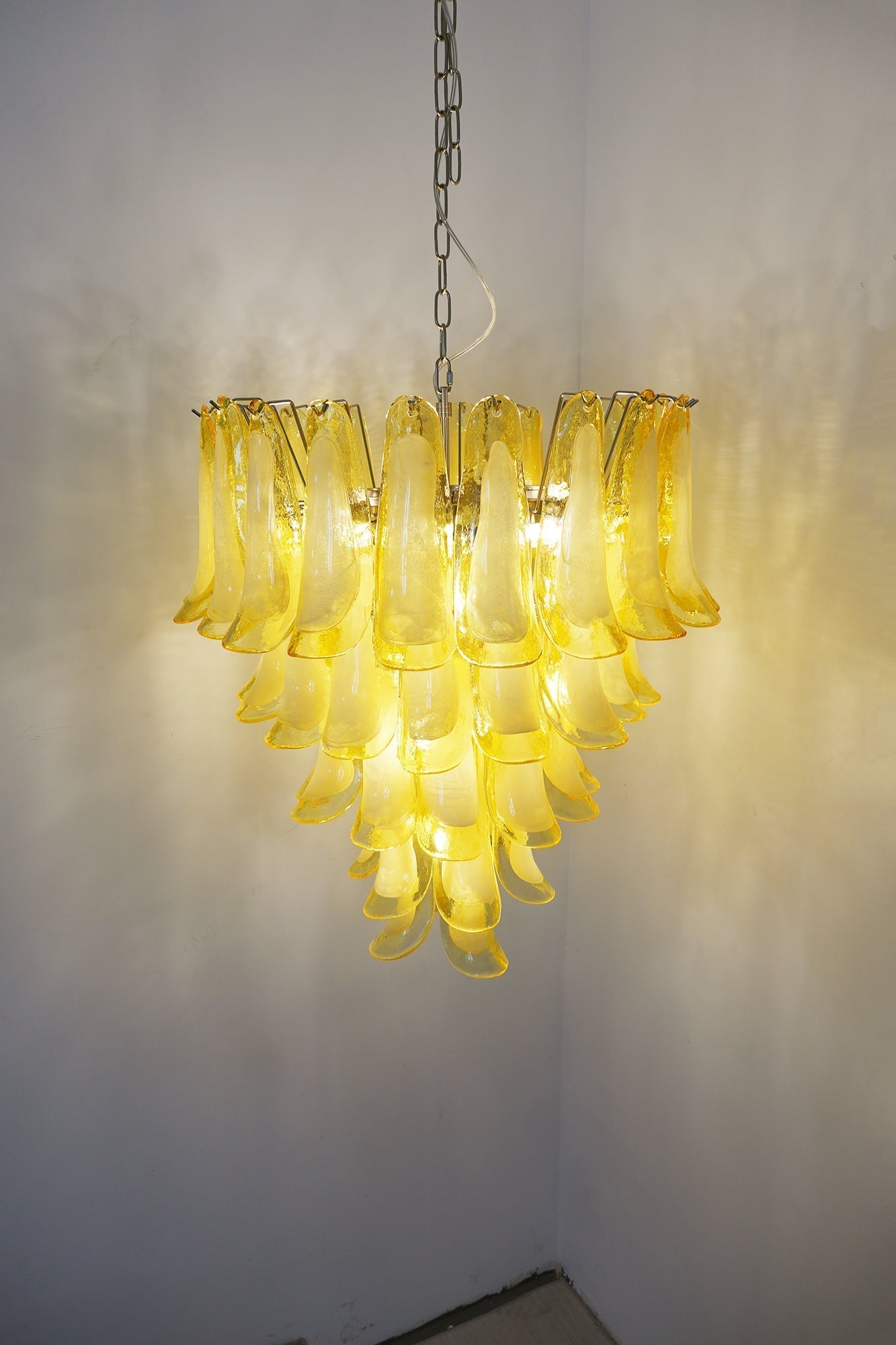 Aurora Chandelier Murano Glass Petal Wave - Letslighting