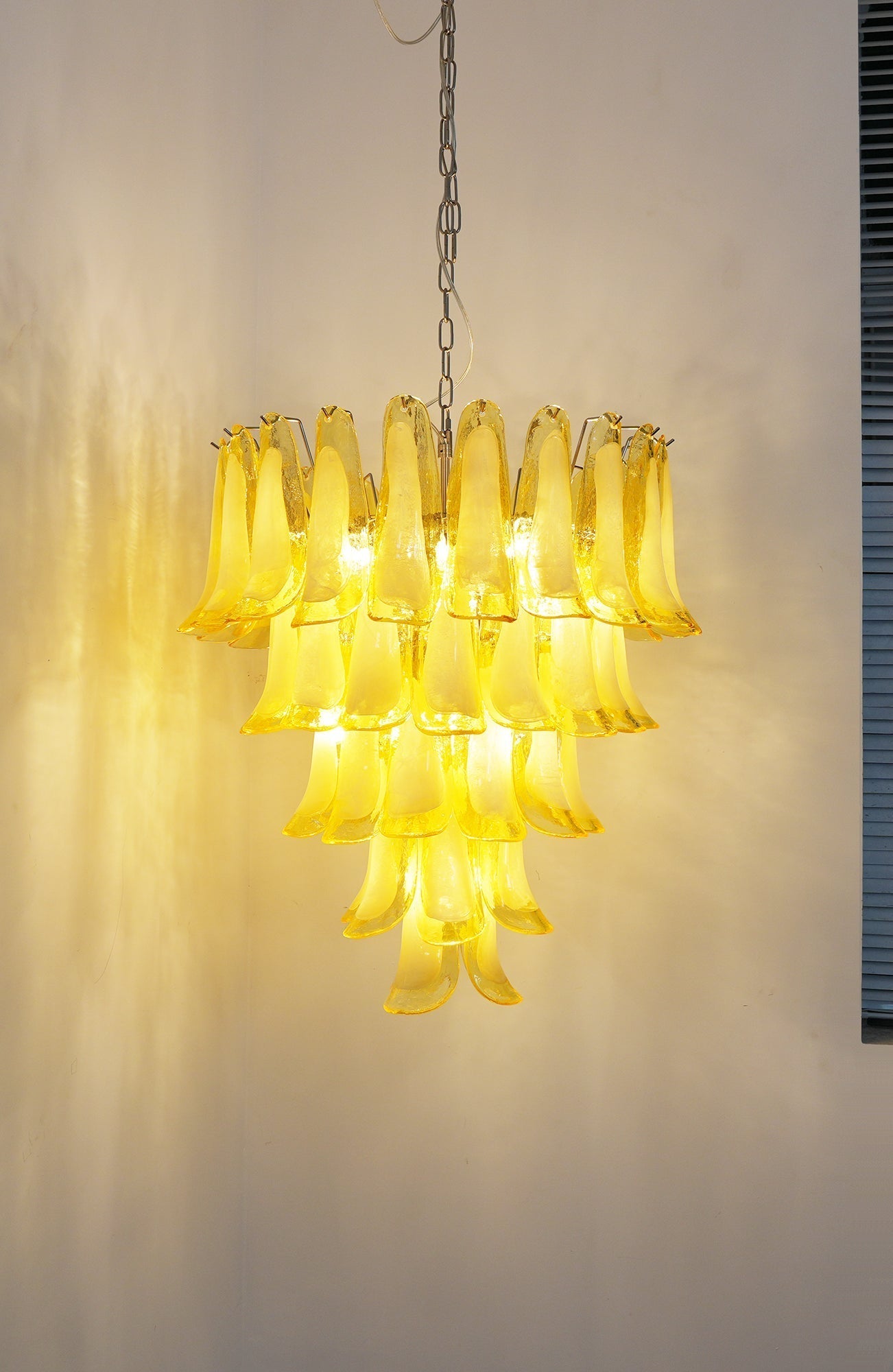 Aurora Chandelier Murano Glass Petal Wave - Letslighting