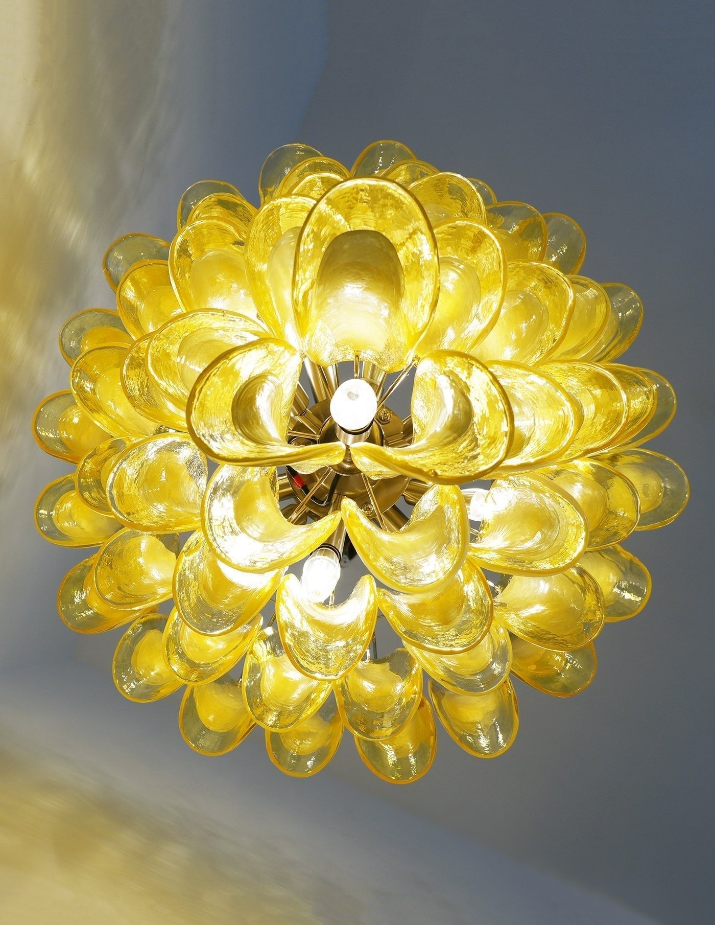 Aurora Chandelier Murano Glass Petal Wave - Letslighting