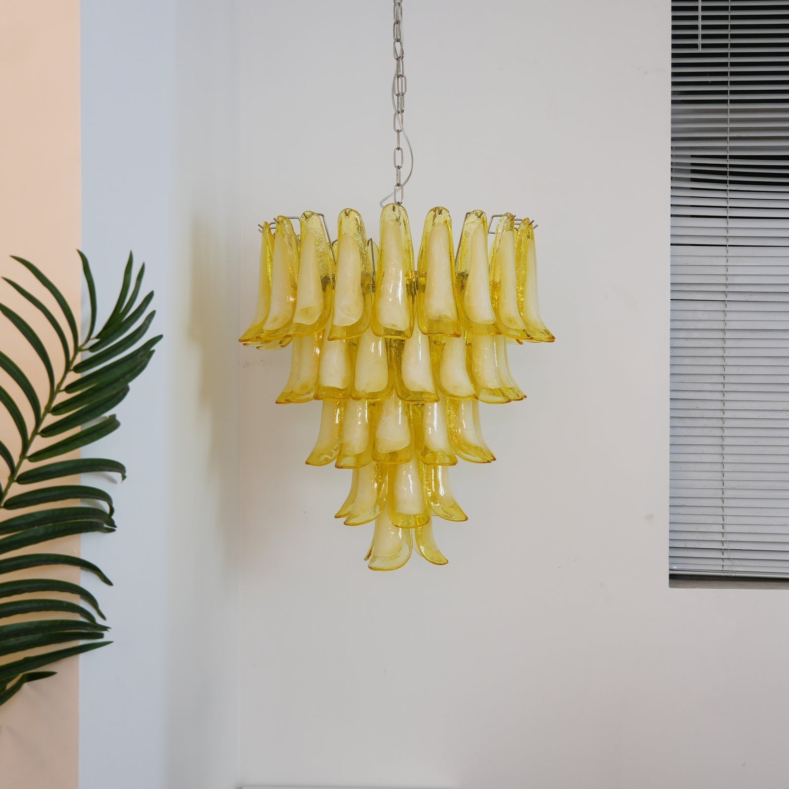 Aurora Chandelier Murano Glass Petal Wave - Letslighting