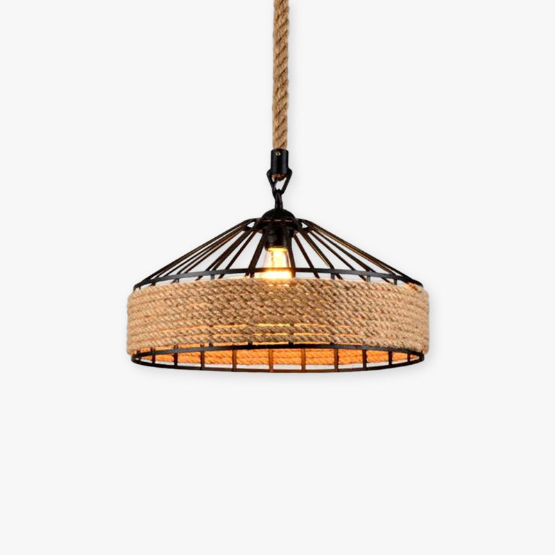 Epoch Retro Rope Metal Pendant Light - Letslighting