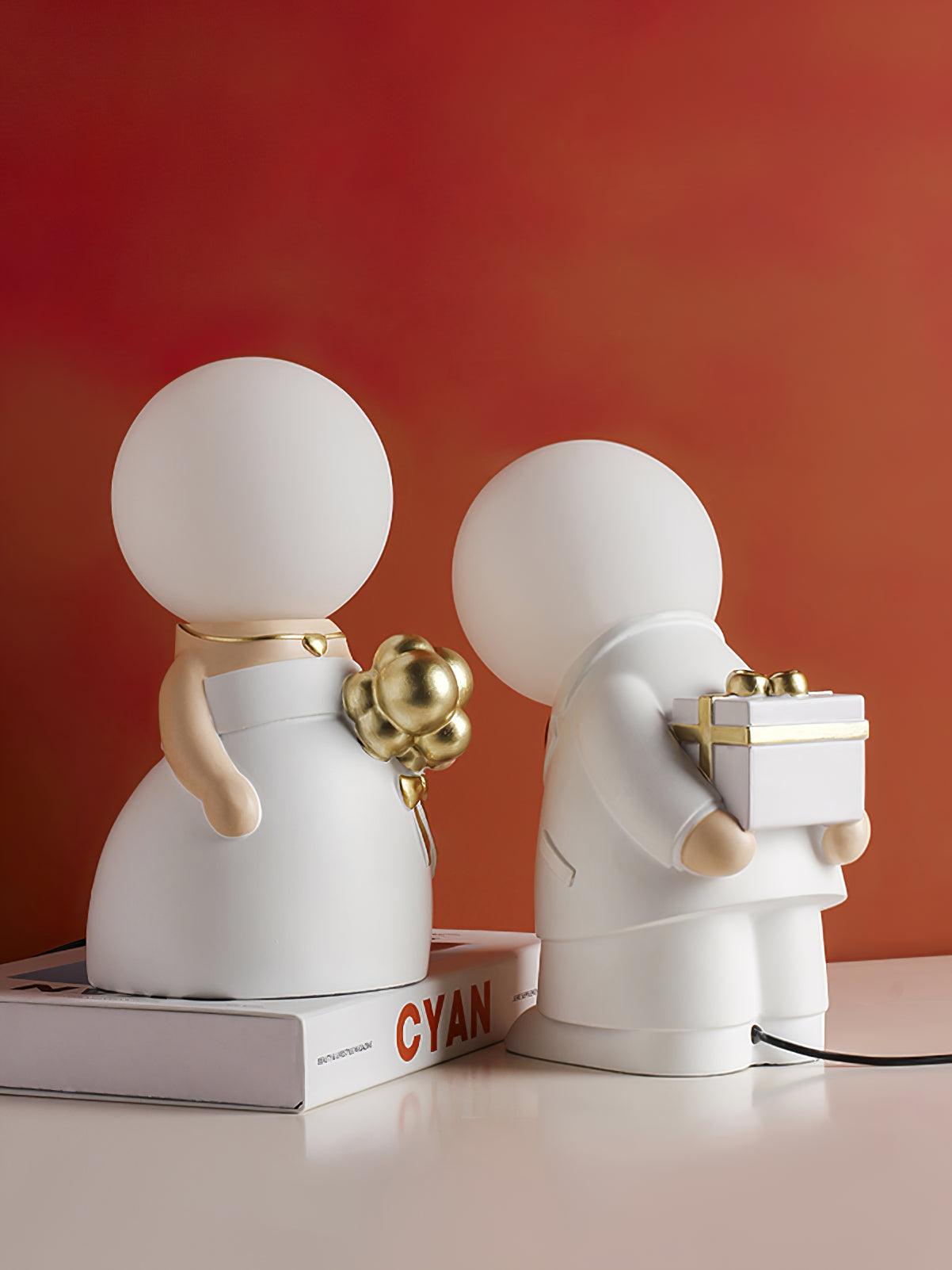 Eternal Ceramic & White Table Lamp - Letslighting