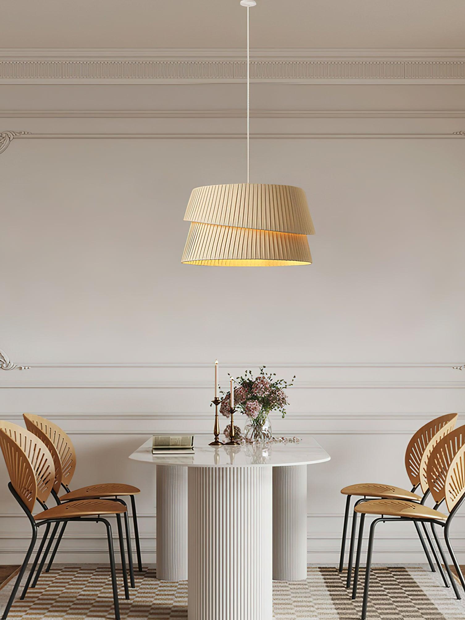Zarion Fabric Scandinavian Pendant Light - Letslighting