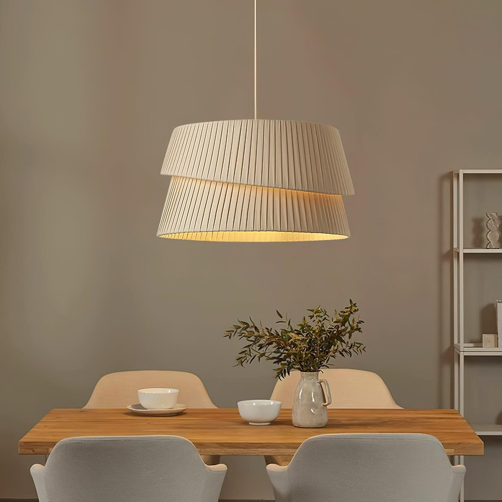 Zarion Fabric Scandinavian Pendant Light - Letslighting