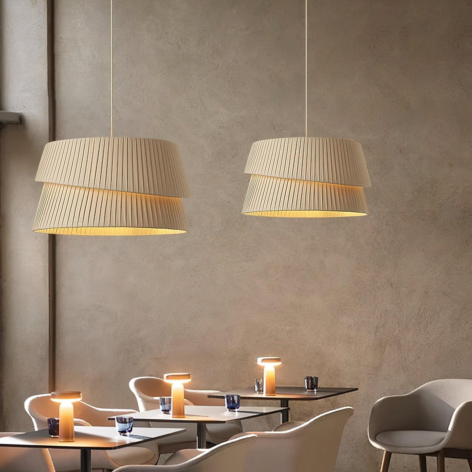 Zarion Fabric Scandinavian Pendant Light - Letslighting