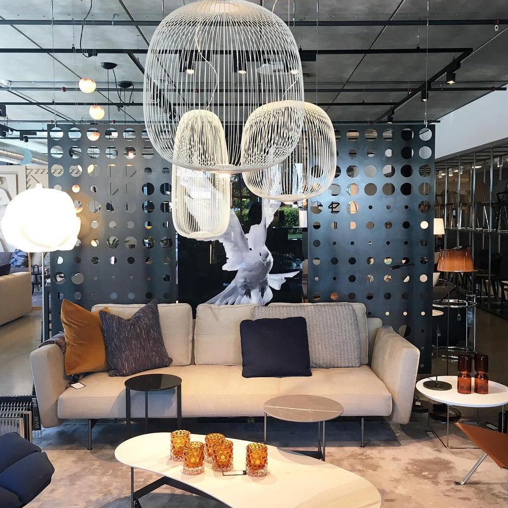 Aero Lightweight Spokes Cage Pendant Light