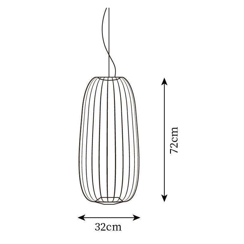 Aero Lightweight Spokes Cage Pendant Light