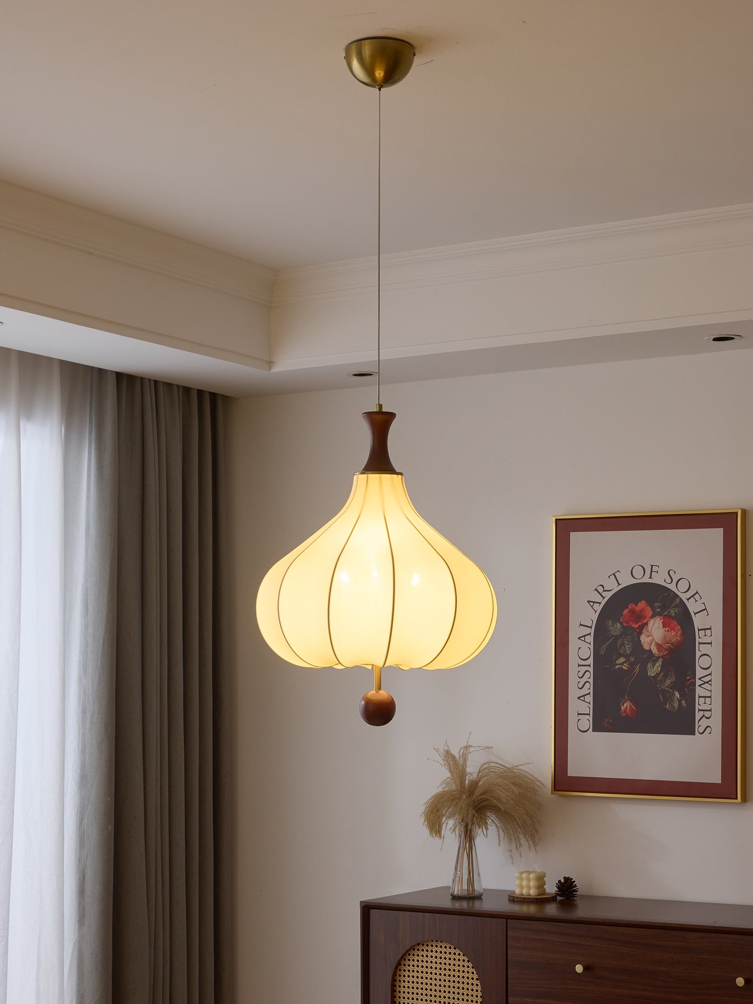 Mymira Traditional Elegance Wood Pendant Light - Letslighting