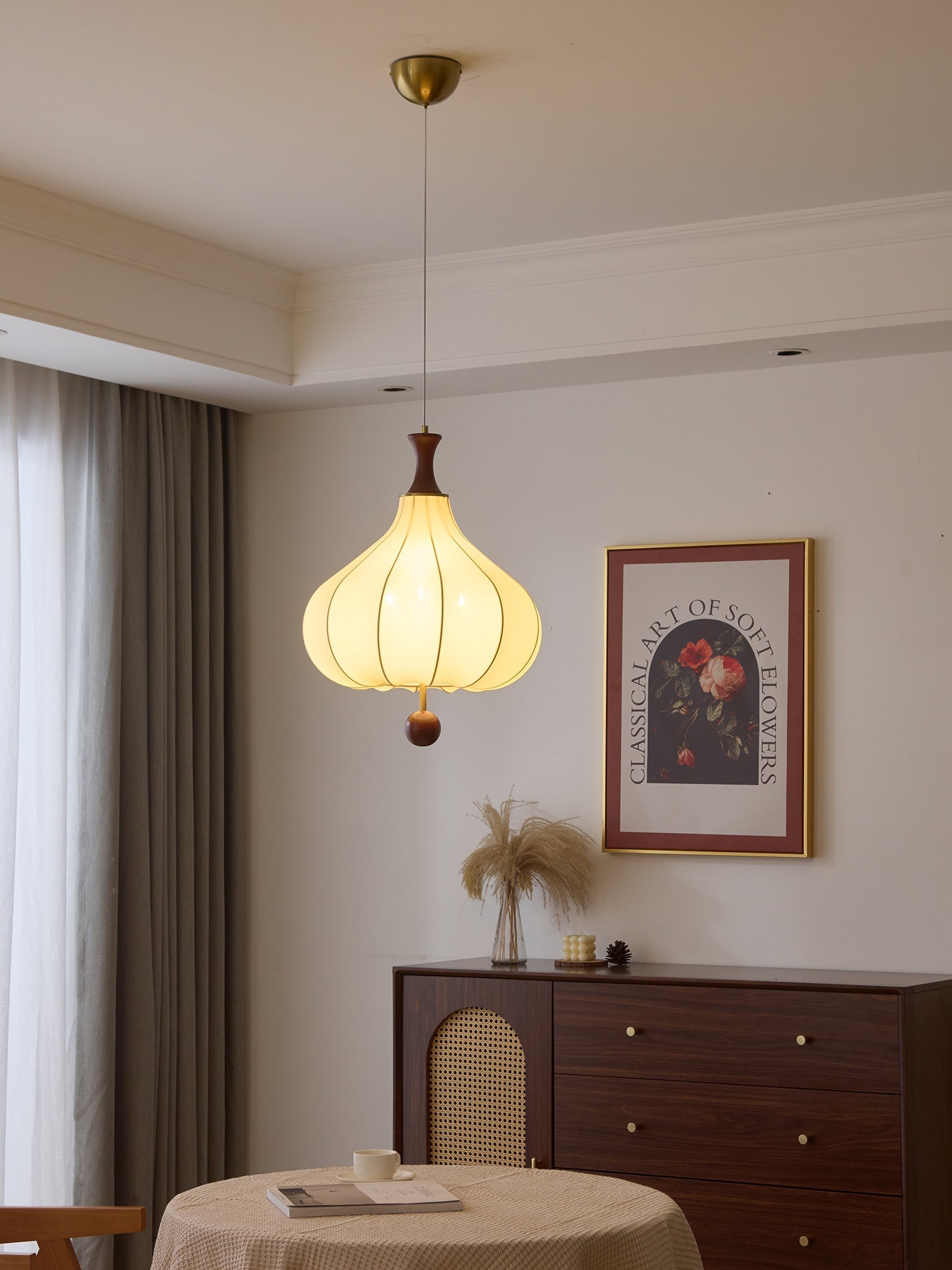 Mymira Traditional Elegance Wood Pendant Light - Letslighting
