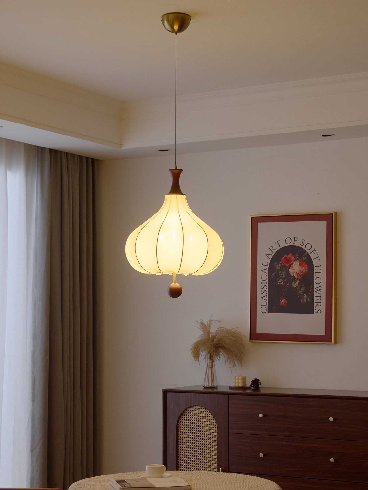 Mymira Traditional Elegance Wood Pendant Light - Letslighting
