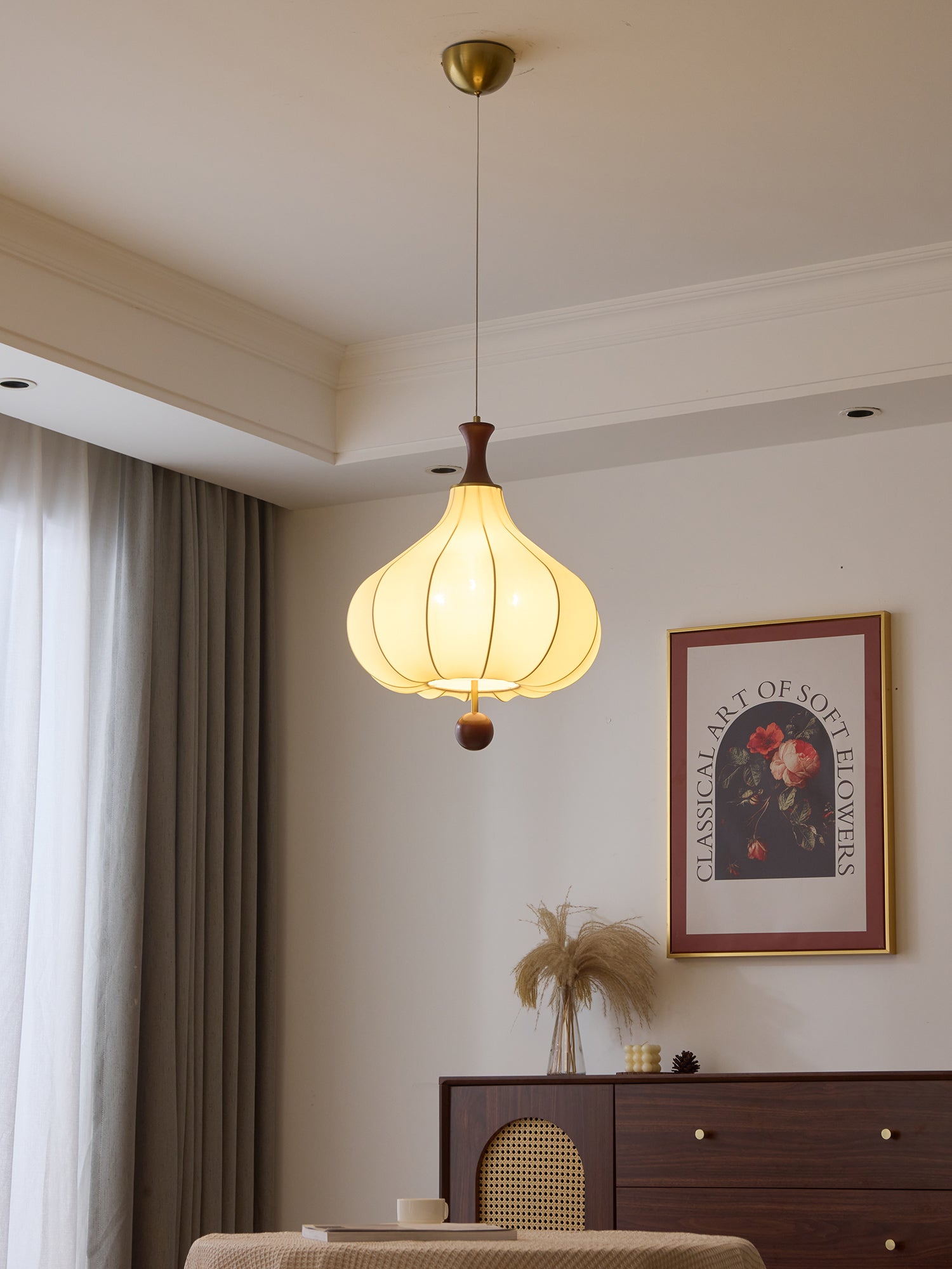 Mymira Traditional Elegance Wood Pendant Light - Letslighting