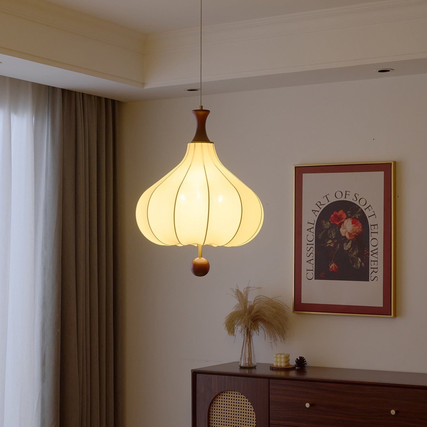 Mymira Traditional Elegance Wood Pendant Light - Letslighting