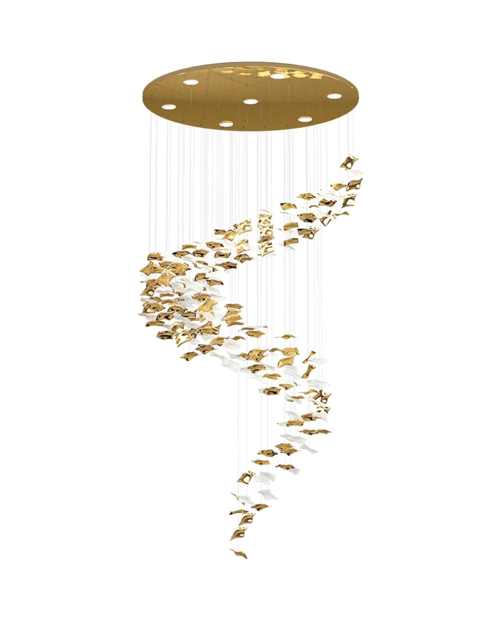 Viliros Glass Spiral Pendant Light - Letslighting