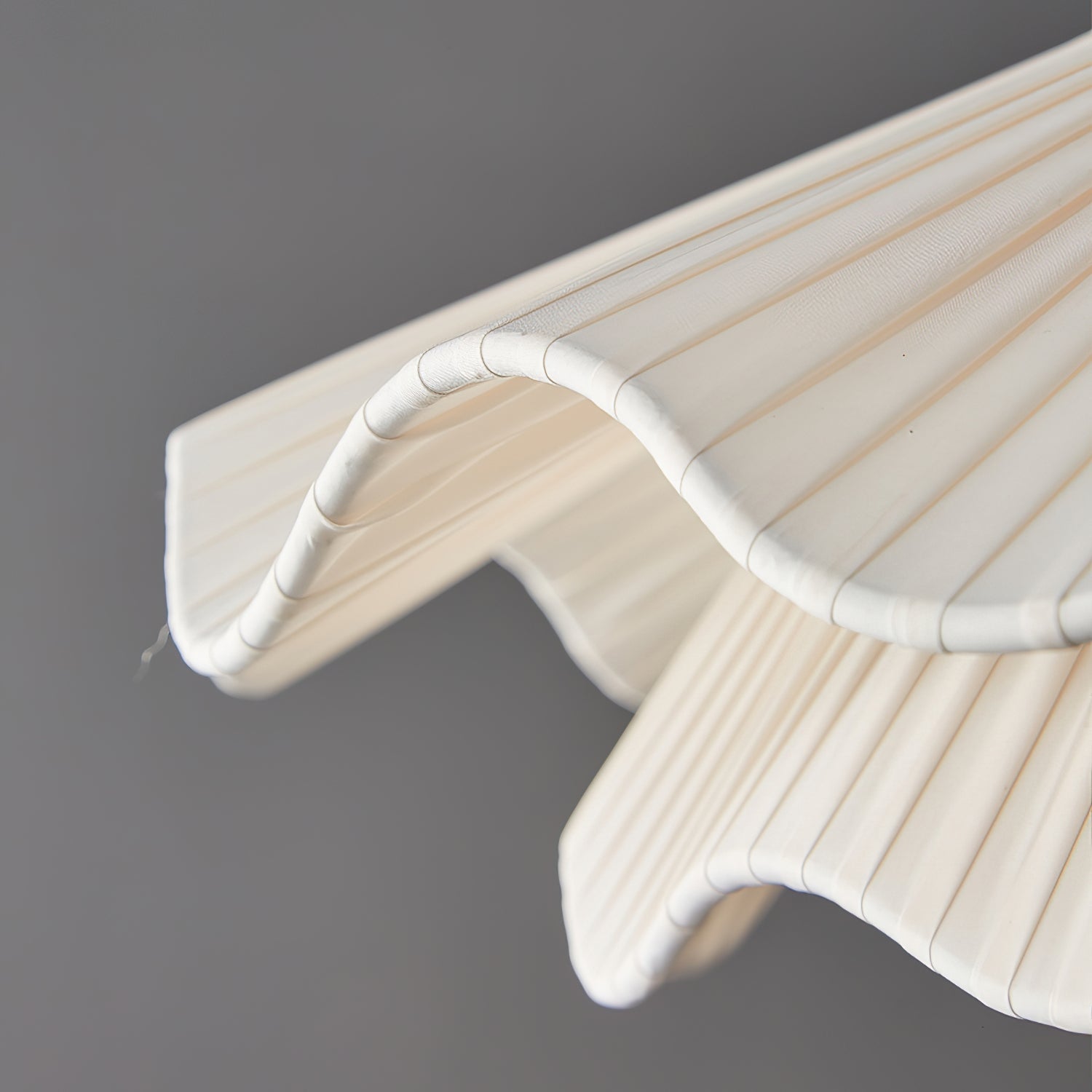 Calavie Wavy Pleated Pendant Light in Soft White - Letslighting