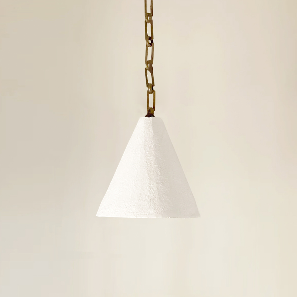 Zavelila Modern Minimalist White Plaster Pendant Lamp - Letslighting