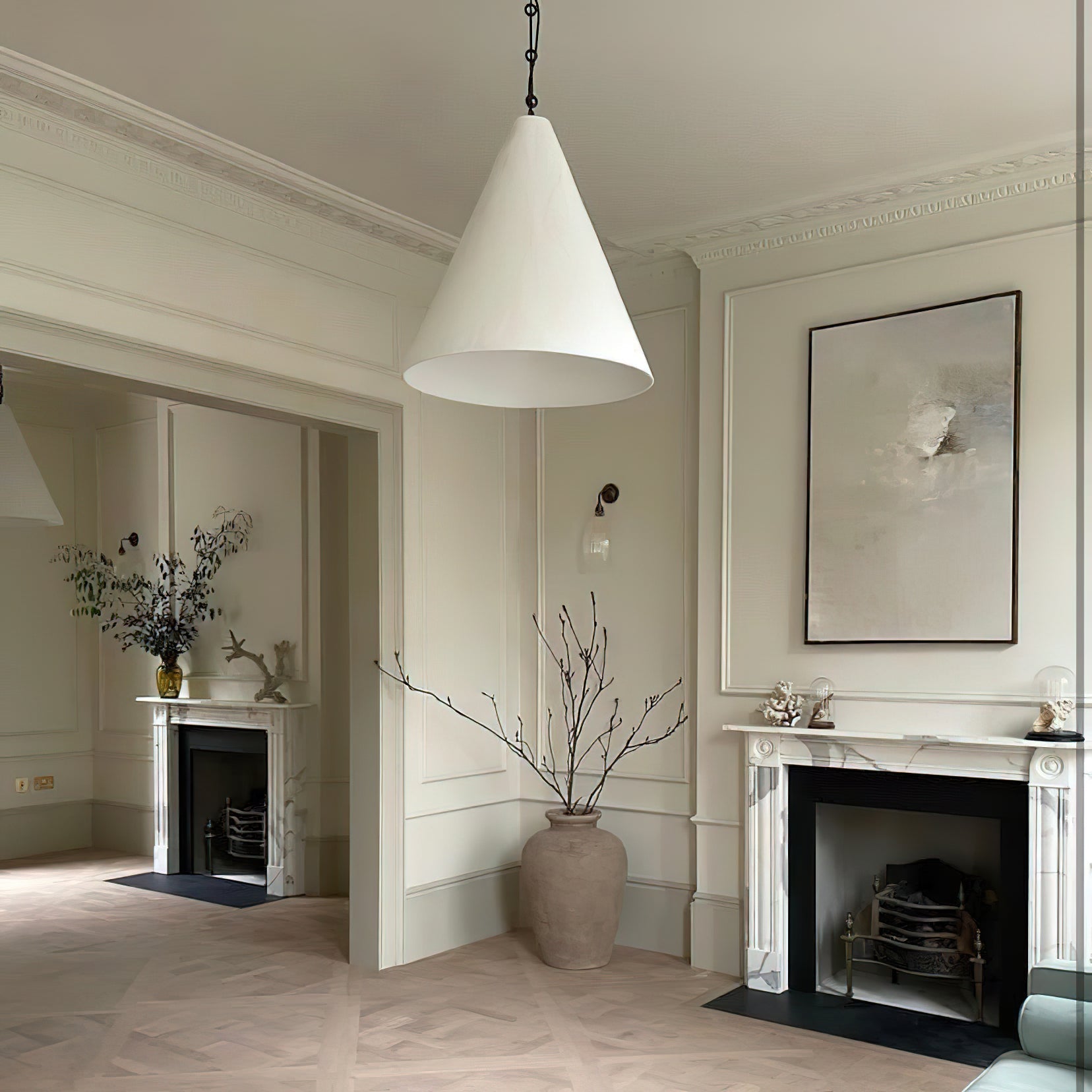Zavelila Modern Minimalist White Plaster Pendant Lamp - Letslighting