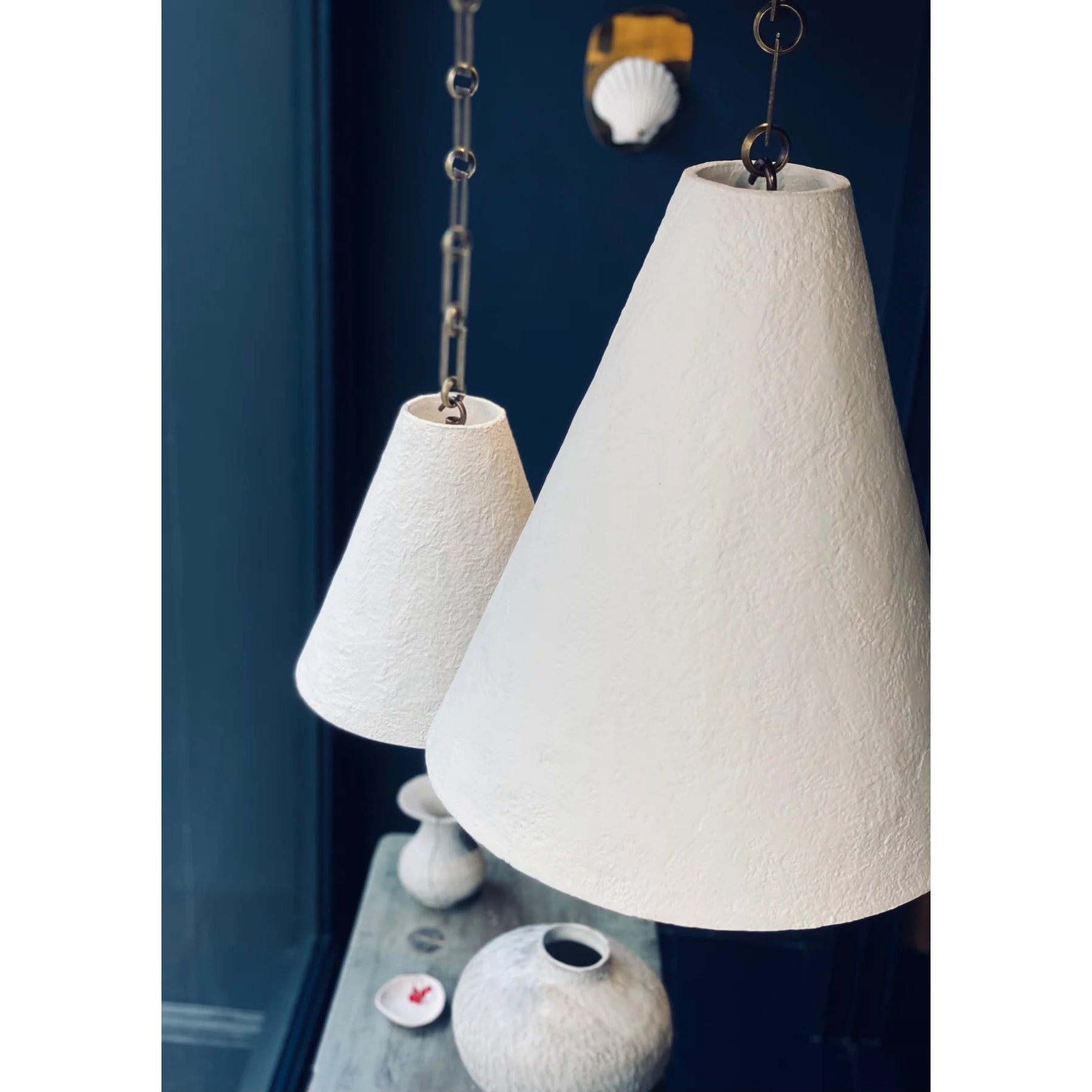 Zavelila Modern Minimalist White Plaster Pendant Lamp - Letslighting