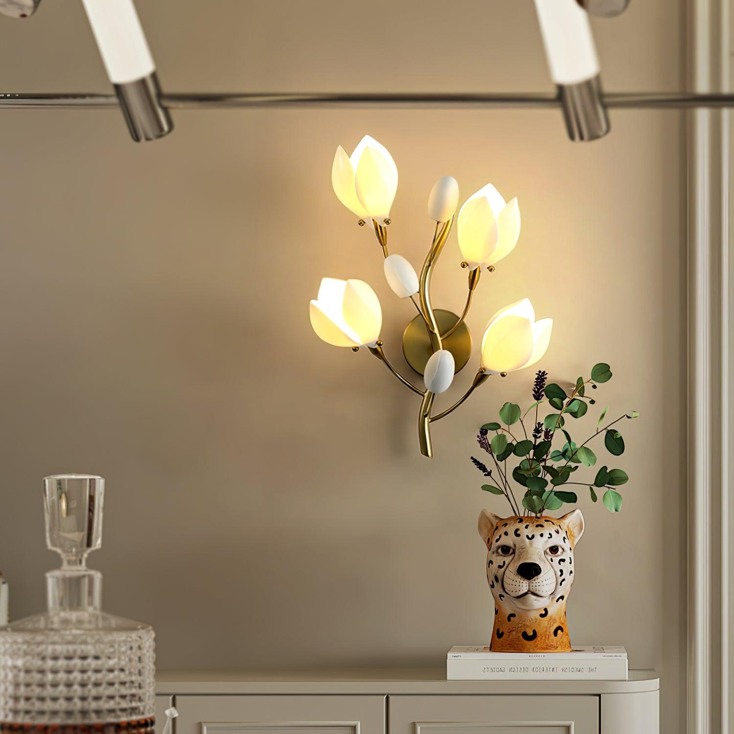 Zasila Magnolia Elegance Ceramic Wall Lamp - Letslighting