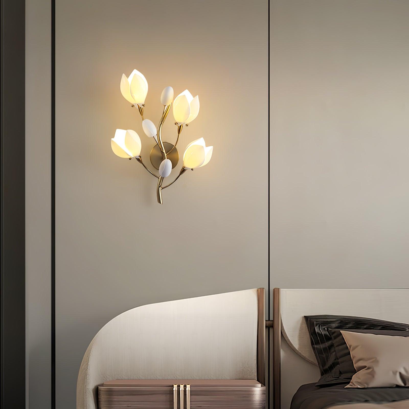 Zasila Magnolia Elegance Ceramic Wall Lamp - Letslighting