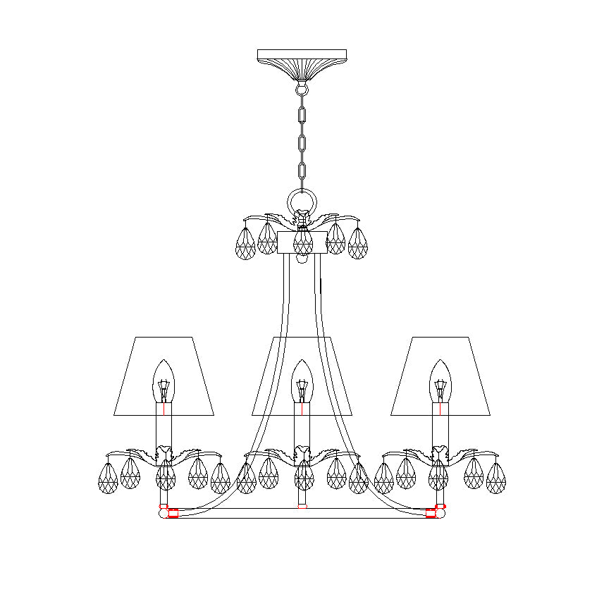 Ivsilan Vintage Industrial Brass Crystal Chandelier - Letslighting