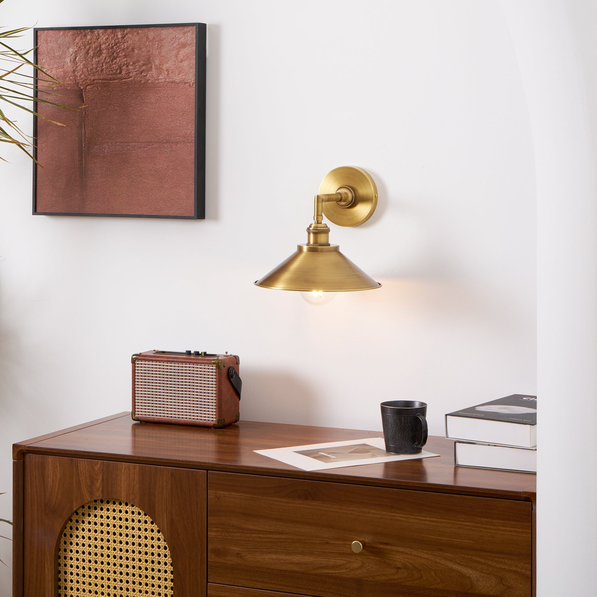 Osile Modern Minimalist Brass Wall Lamp - Letslighting