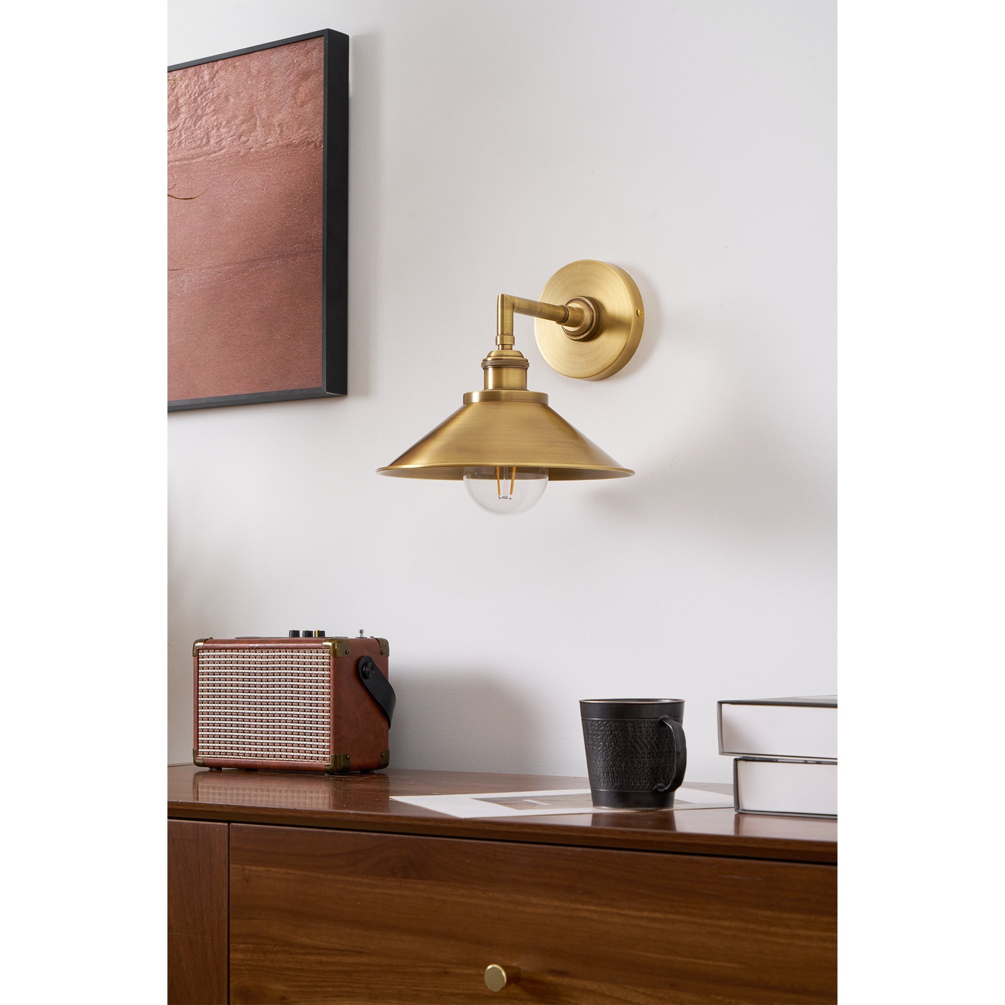Osile Modern Minimalist Brass Wall Lamp - Letslighting