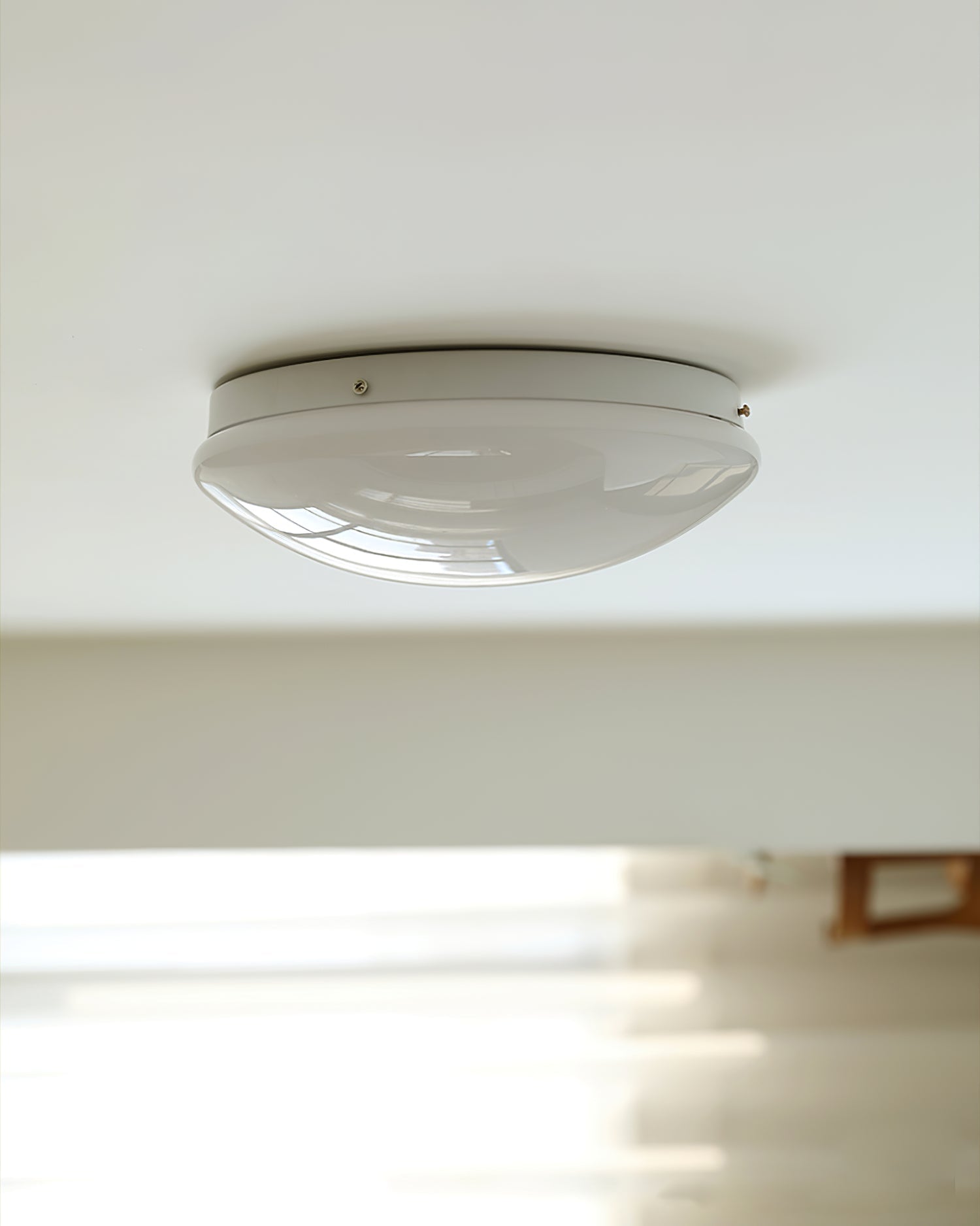 Alcaria Modern Minimalist Glass Flush Ceiling Light - Letslighting