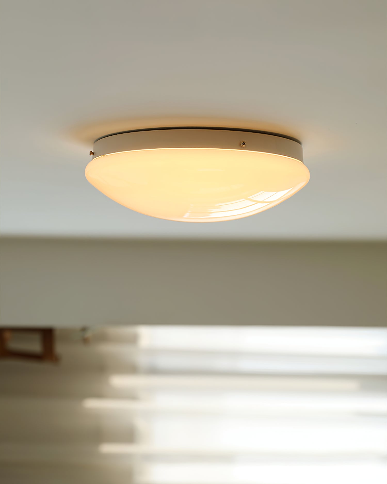 Alcaria Modern Minimalist Glass Flush Ceiling Light - Letslighting