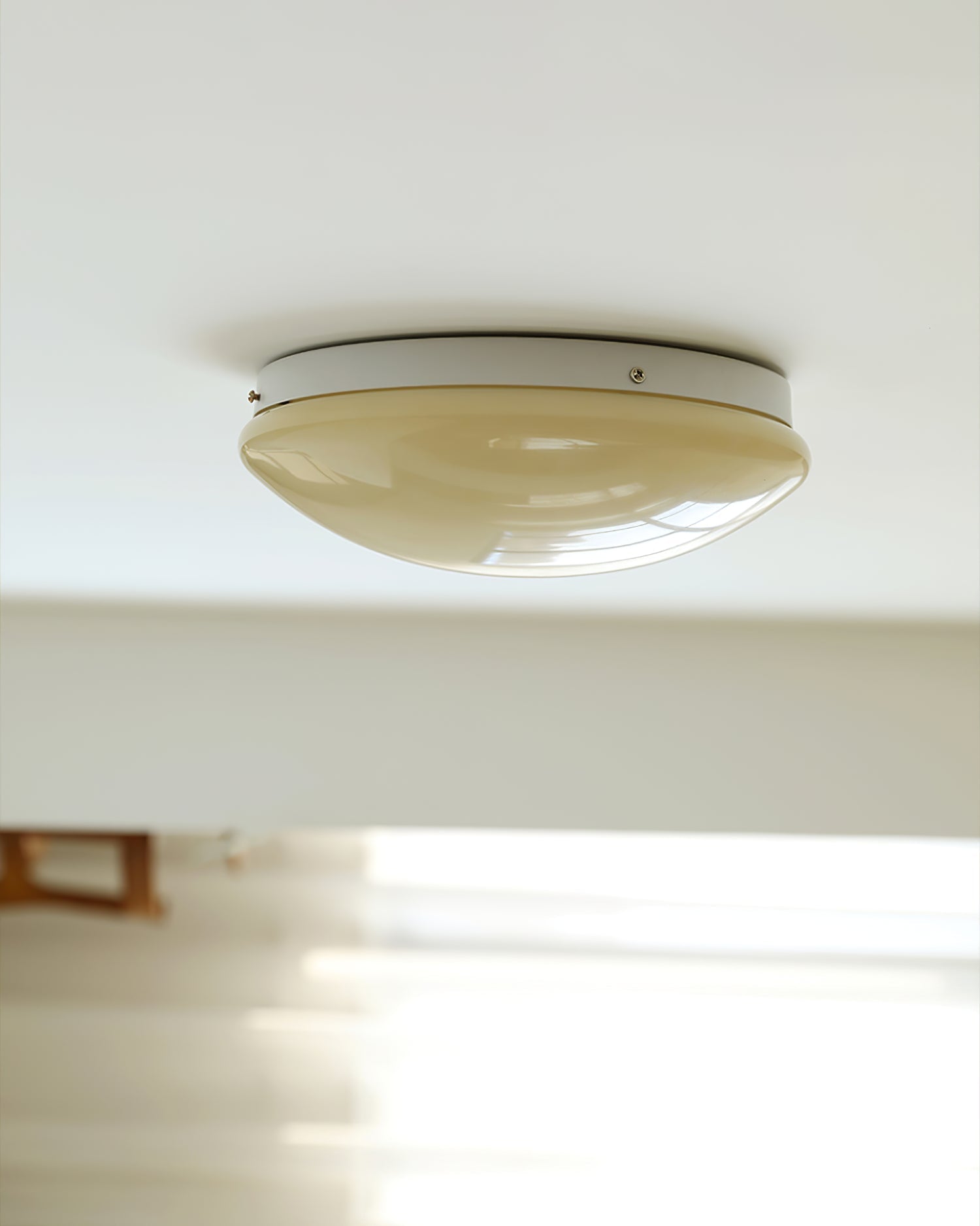 Alcaria Modern Minimalist Glass Flush Ceiling Light - Letslighting