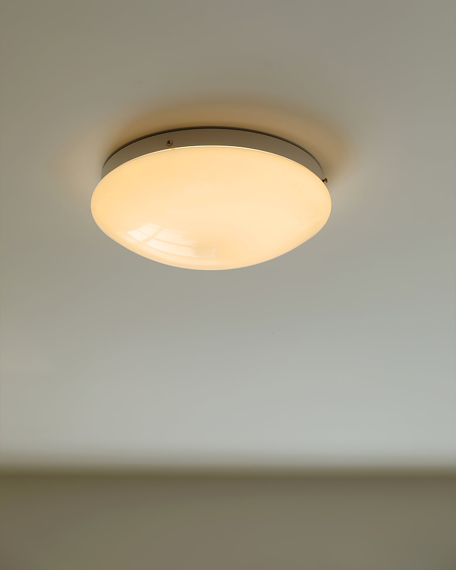 Alcaria Modern Minimalist Glass Flush Ceiling Light - Letslighting
