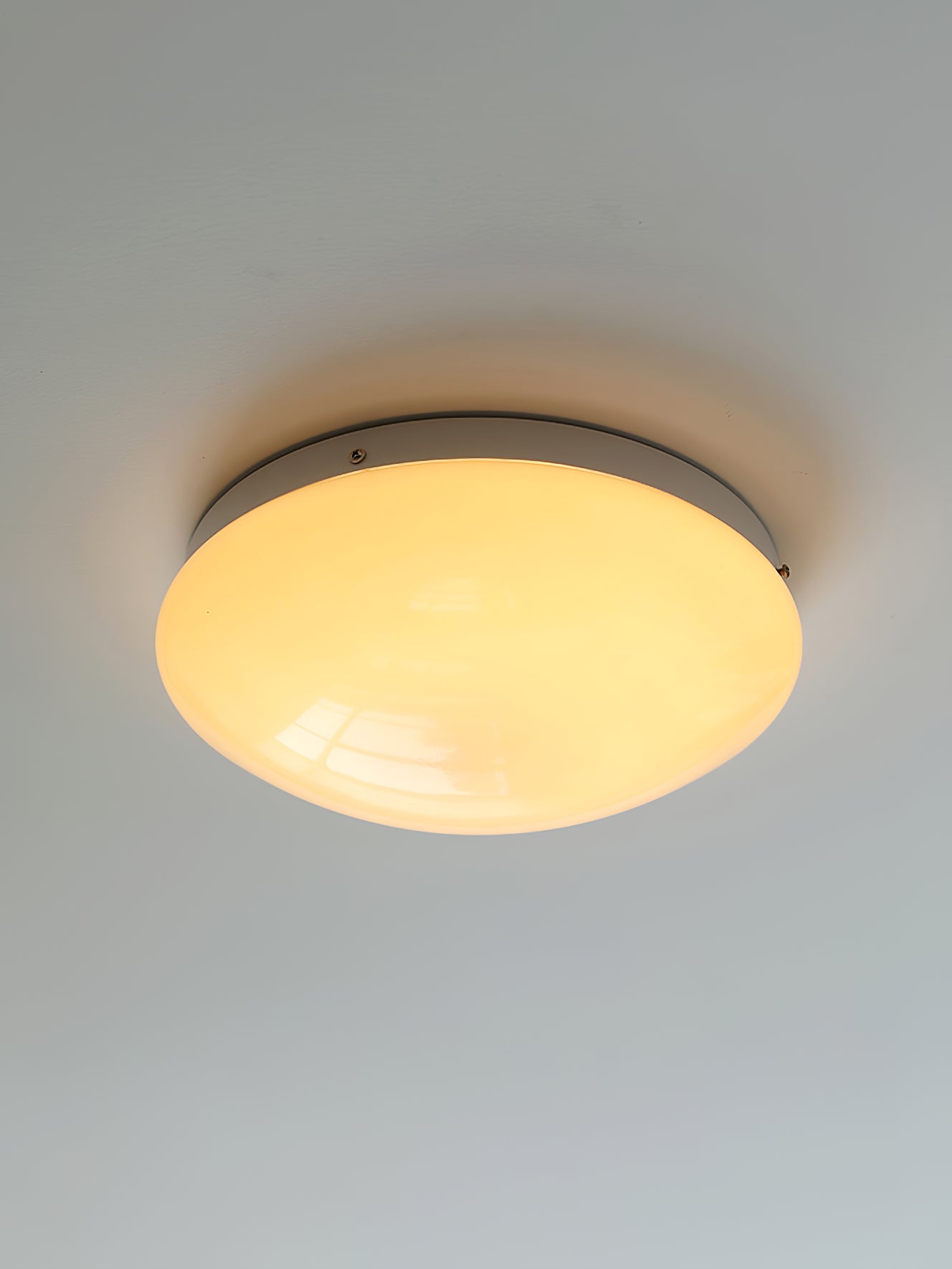 Alcaria Modern Minimalist Glass Flush Ceiling Light - Letslighting