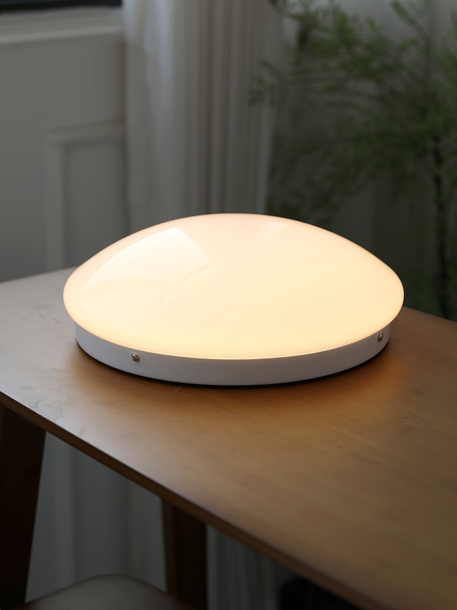 Alcaria Modern Minimalist Glass Flush Ceiling Light - Letslighting