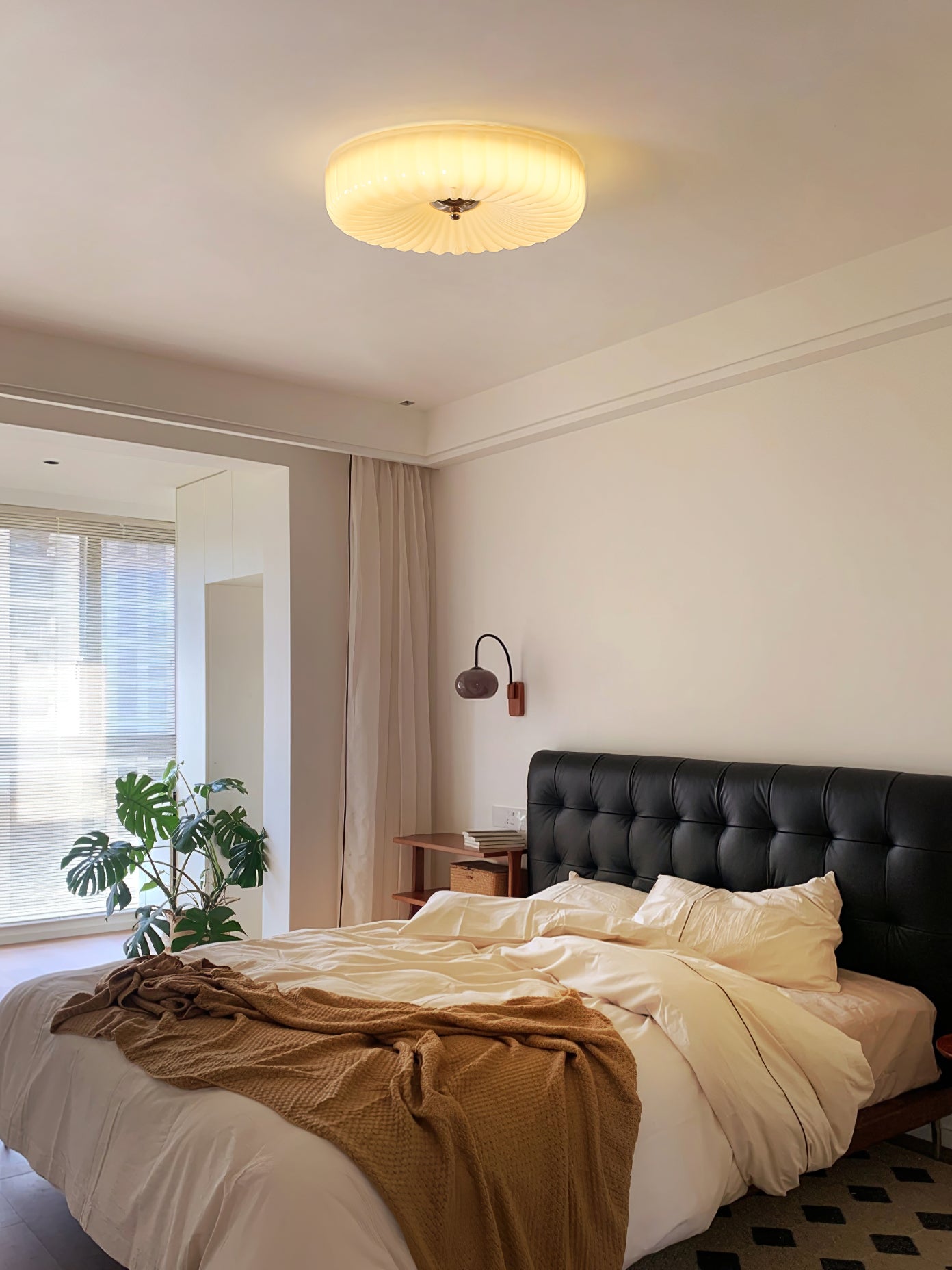 Zathee Modern Minimalist Glass Flush Mount Ceiling Light - Letslighting