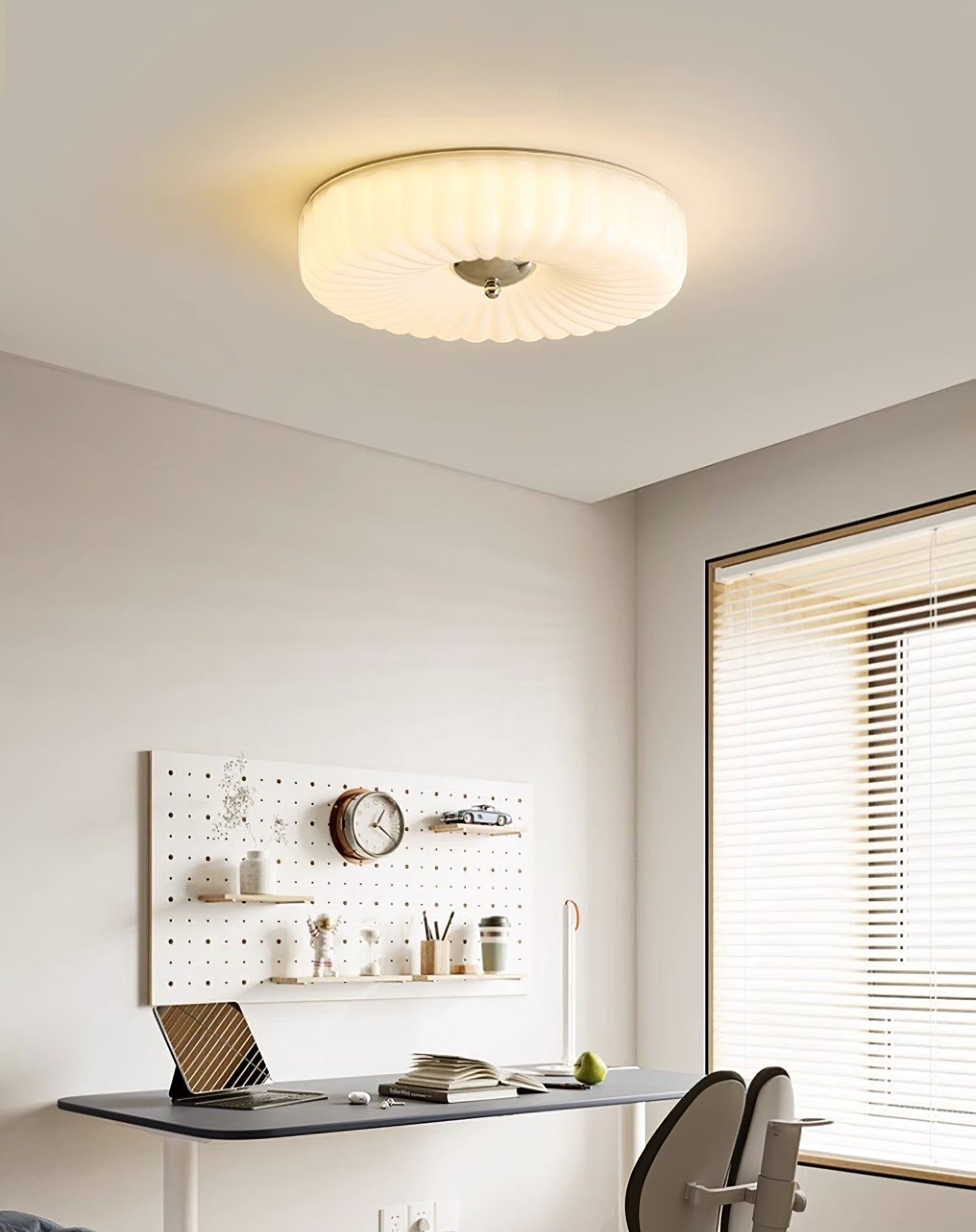 Zathee Modern Minimalist Glass Flush Mount Ceiling Light - Letslighting