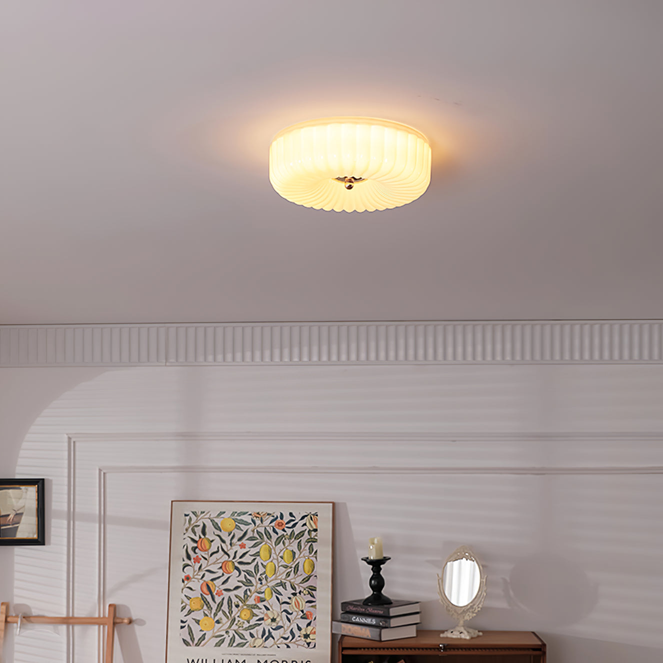 Zathee Modern Minimalist Glass Flush Mount Ceiling Light - Letslighting