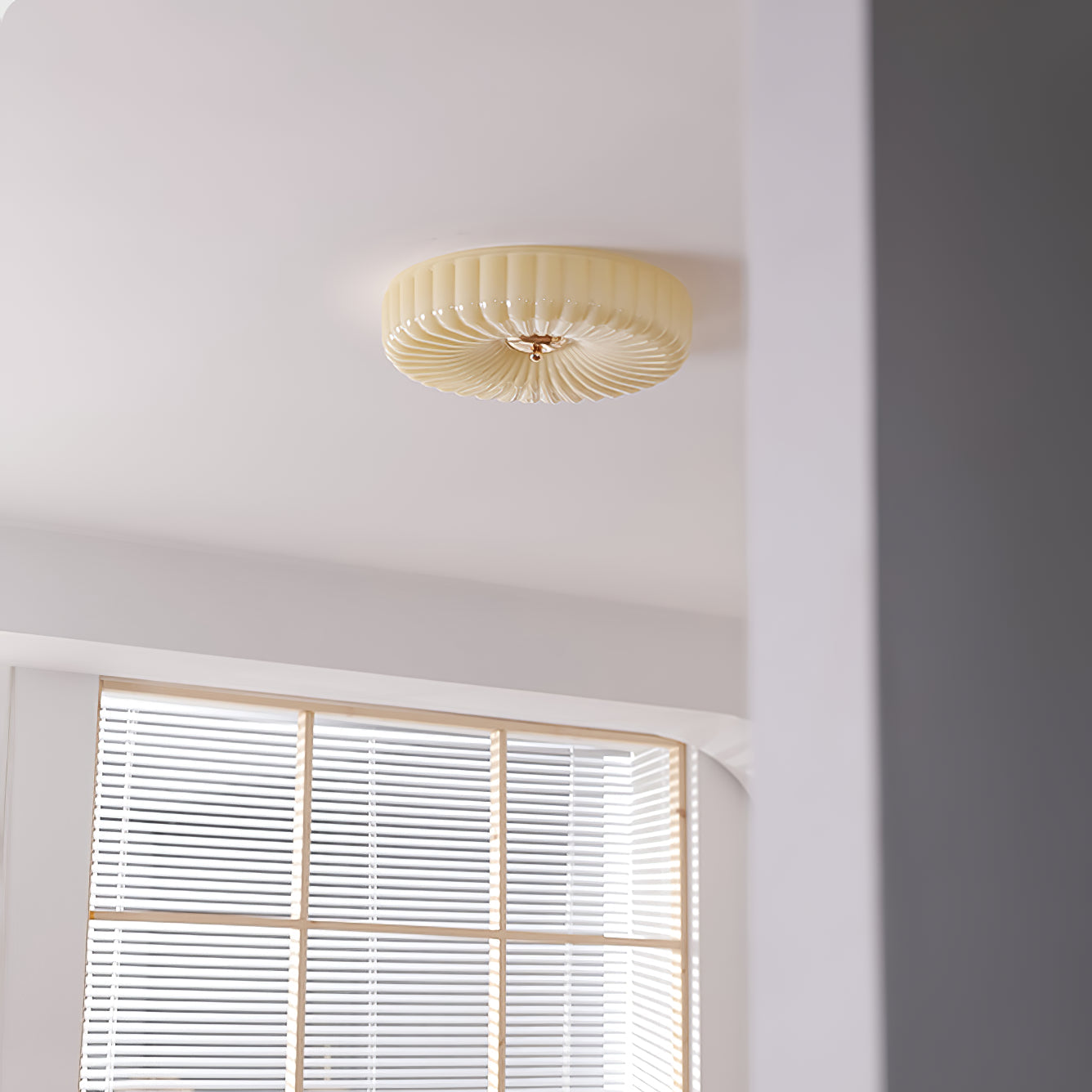 Zathee Modern Minimalist Glass Flush Mount Ceiling Light - Letslighting