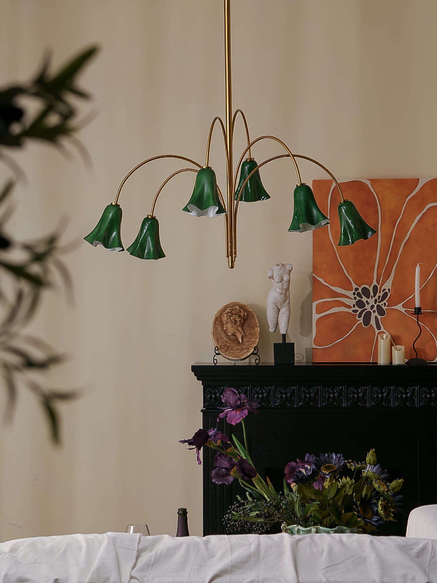 EmeraldBell Glass Pendant Chandelier - Letslighting