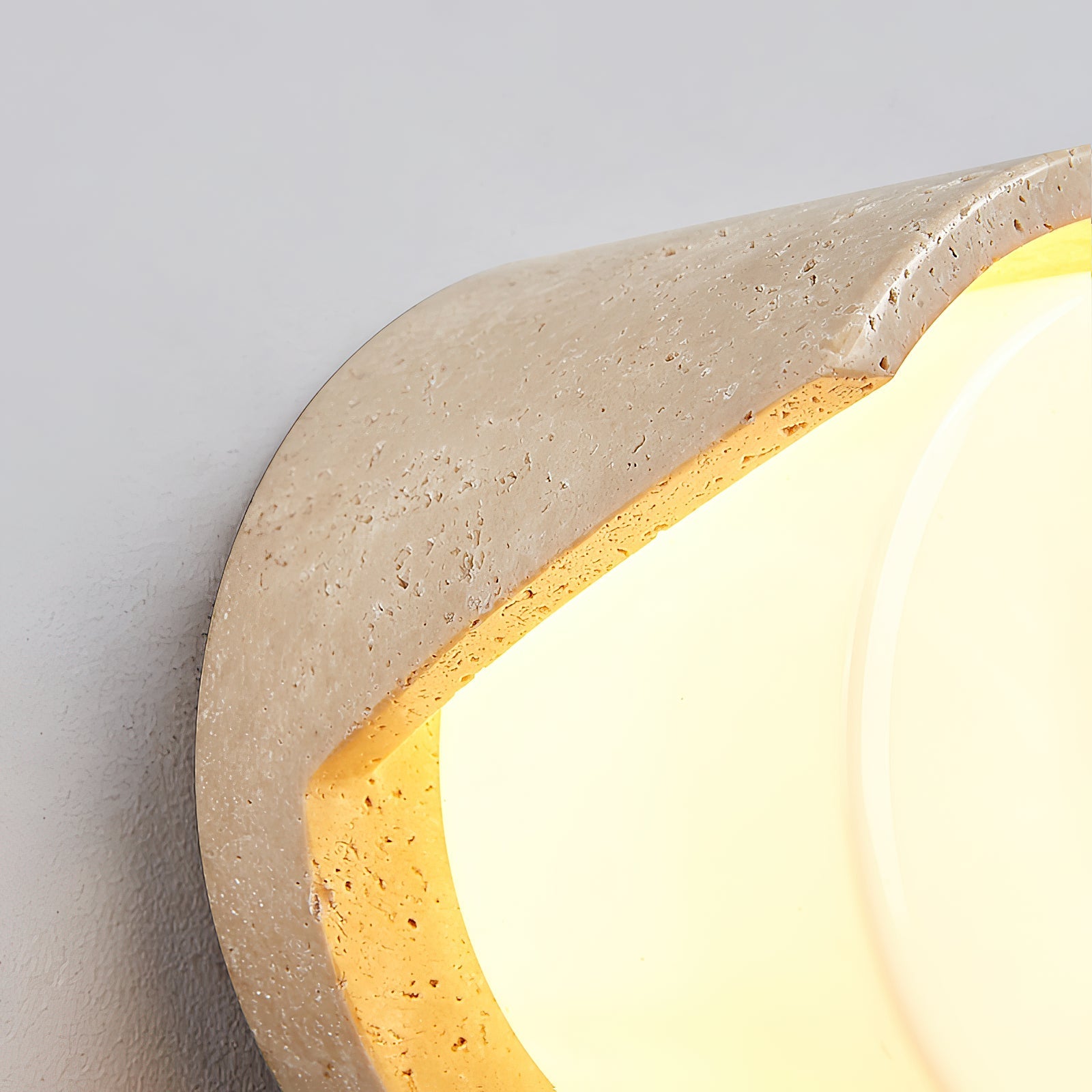 Eurvenara Modern Minimalist Travertine Glass Wall Lamp - Letslighting
