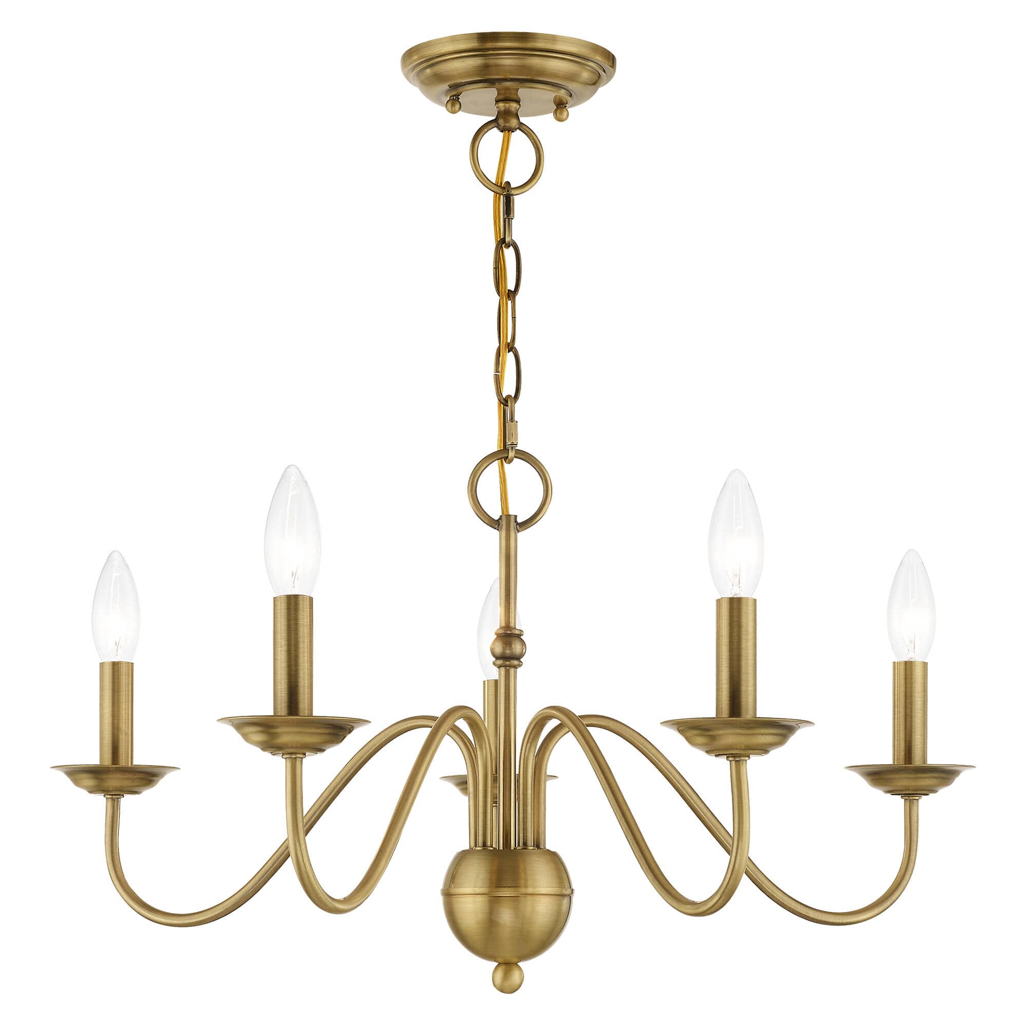 Avvarir Vintage Industrial Brass Chandelier - Letslighting