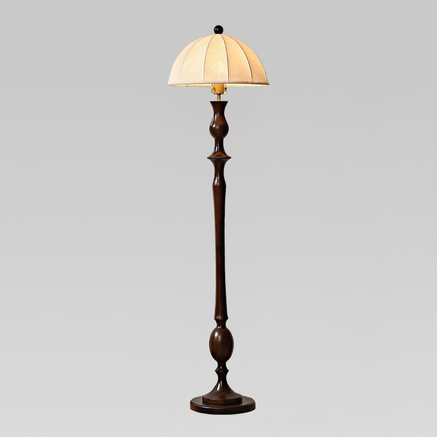 Orla Vintage Wood Floor Lamp - Letslighting