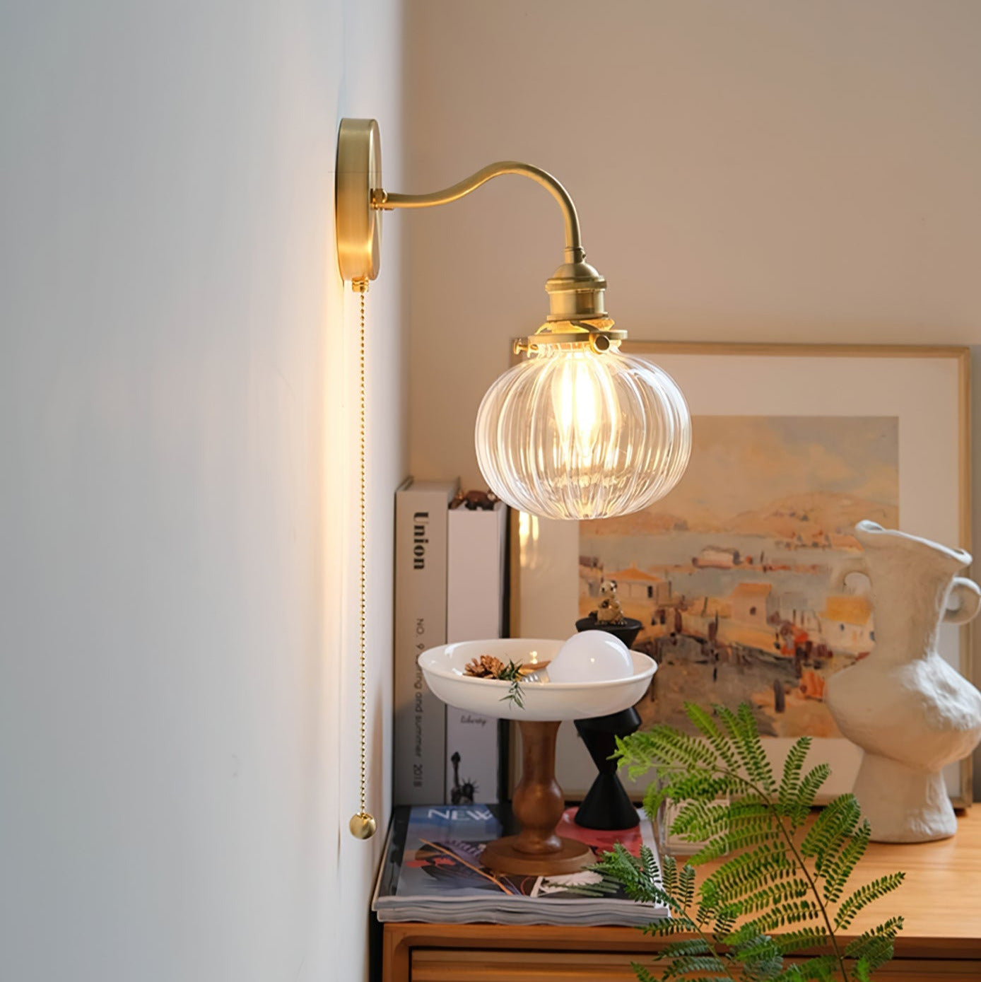 Valentina Vintage Glass Wall Lamp - Letslighting