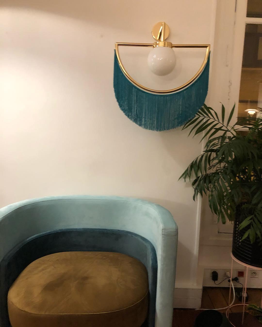 Verinyra Tassel Cute Fabric Glass Wall Lamp - Letslighting