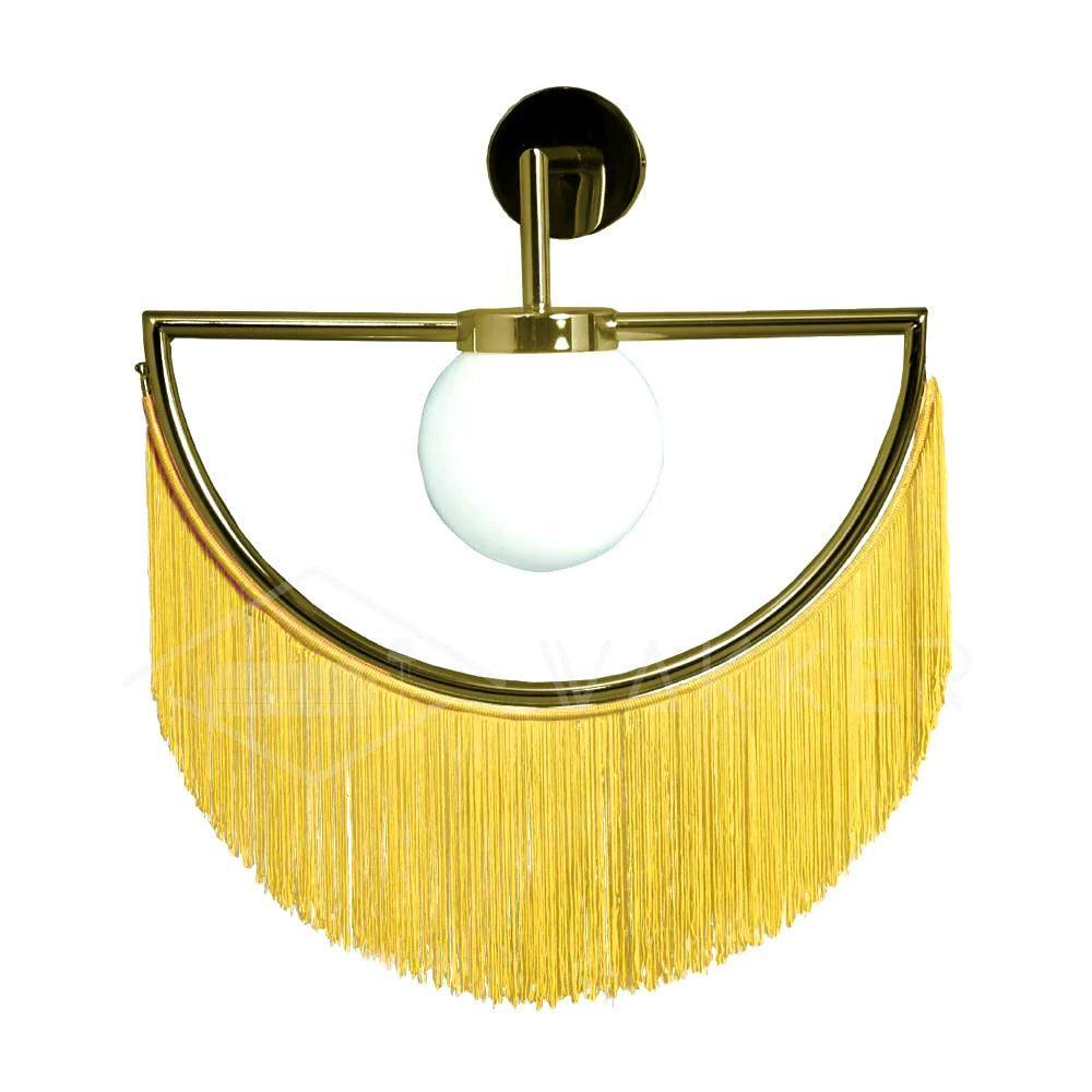 Verinyra Tassel Cute Fabric Glass Wall Lamp - Letslighting