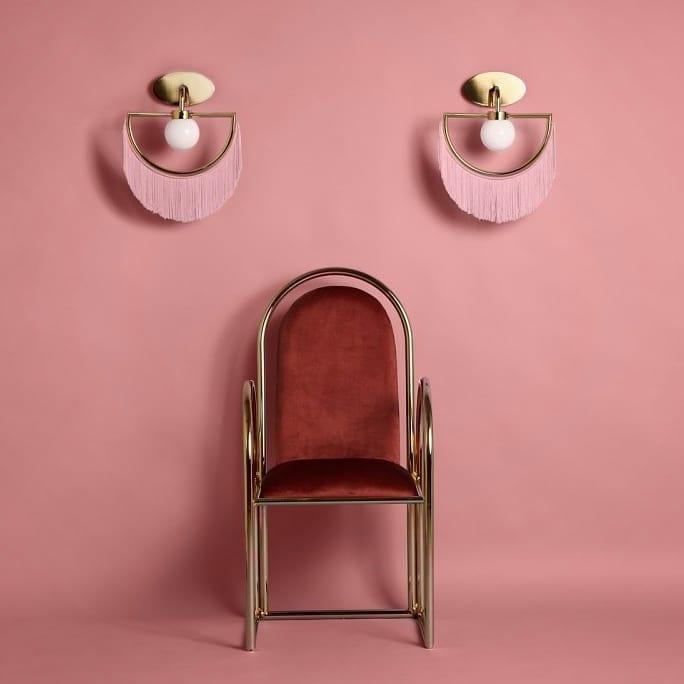 Verinyra Tassel Cute Fabric Glass Wall Lamp - Letslighting