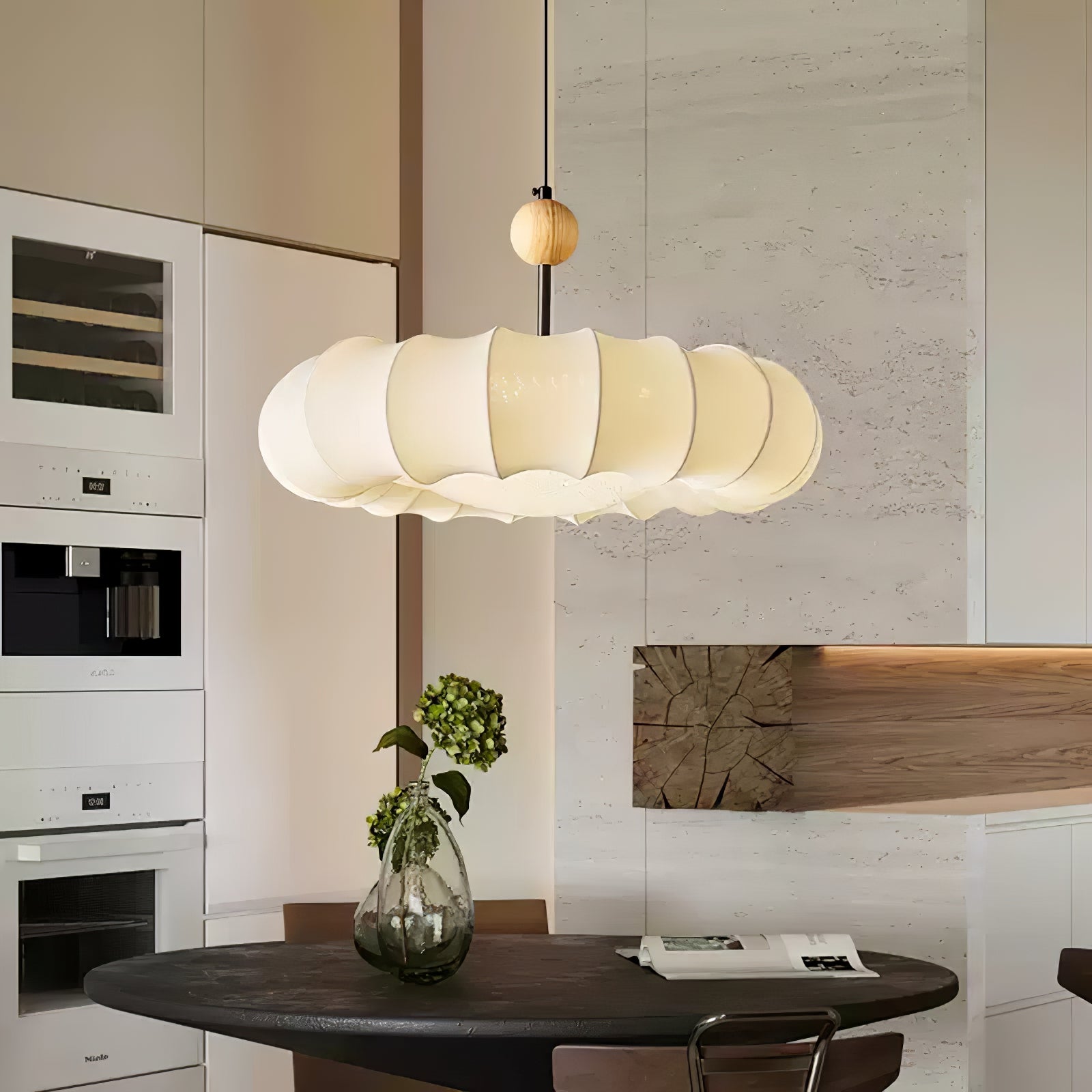 Ritta Veil Pendant Light Fabric
